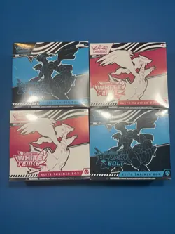 Pokemon TCG Black Bolt & White Flare ETB Lot Of 4 (2 Of Each New And Sealed) - Image 2