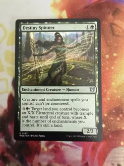 Destiny Spinner 123 NM Normal U Commander: Wilds of Eldraine MTG NM - Image 1