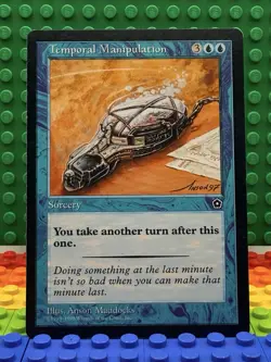 ⏳ 1x Temporal Manipulation - Portal Second Age (P02) - LP/EX - VINTAGE MTG RARE - Image 1