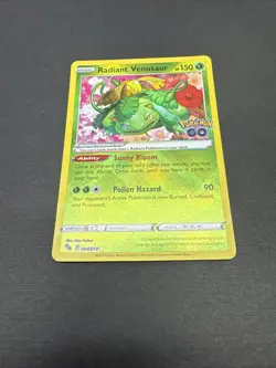 004/078 Radiant Venusaur : Radiant Rare Foil Card Pokemon GO Trading Card TCG - Image 3