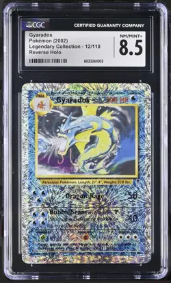 2002 Pokemon Legendary Collection Reverse Holo Gyarados 12/110 CGC 8.5 - Image 1