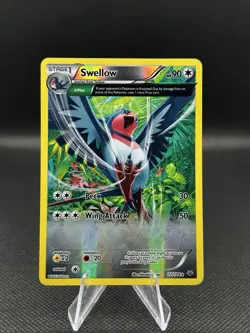 Pokemon TCG - Swellow Roaring Skies 72/108 Reverse Holo Rare Card - NM - Image 1