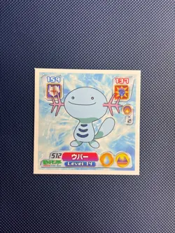 Wooper Amada Sticker Collection Japanese Pokemon NON TCG 2004 Amada Sticker - Image 1