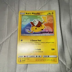 "I choose you!" Movie Promo Ash's Pikachu (SM108) Mint - Image 1