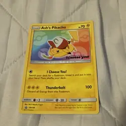 "I choose you!" Movie Promo Ash's Pikachu (SM108) Mint - Image 2