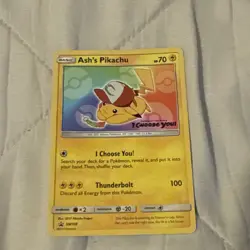 "I choose you!" Movie Promo Ash's Pikachu (SM108) Mint - Image 3