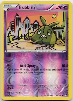 Trubbish 56/122 Common BREAKpoint Pokemon Near Mint - Image 1