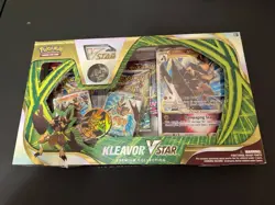 Kleavor V Star Premium Collection Box Pokemon 6 Booster packs - Image 1