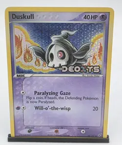 2005 Pokemon EX Deoxys Duskull 58/107 Reverse Holo Foil Stamped NM - Image 1