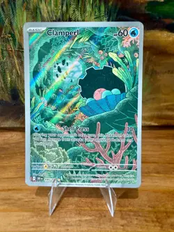 Pokemon TCG Clamperl 195/182 IR Full Art Holo Destined Rivals NM - Image 1