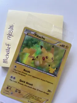 Pokemon Pikachu Promo Card XY Generations 20th Anniversary Holo Sealed 26/83 - Image 4