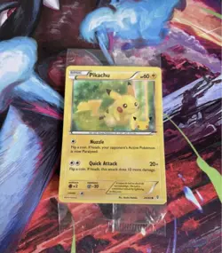Pokemon Pikachu Promo Card XY Generations 20th Anniversary Holo Sealed 26/83 - Image 1
