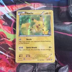 Pokemon Pikachu Promo Card XY Generations 20th Anniversary Holo 26/83 SEALED!! - Image 1