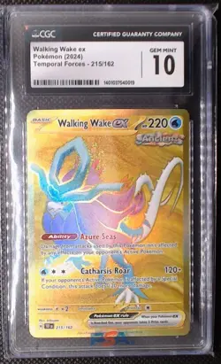 Walking Wake ex 215/162 Sv05: Temporal Forces Holo CGC Gem Mint 10 - Image 1