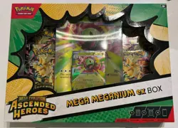 Pokemon TCG Ascended Heros Mega Meganium EX Box Factory Sealed In Hand Ship FAST - Image 1