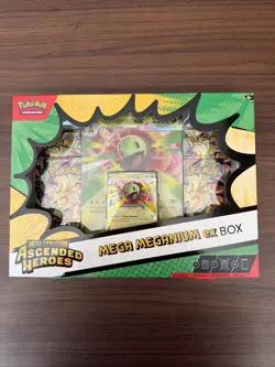 Pokemon TCG Ascended Heros Mega Meganium EX Box Factory Sealed In Hand Ship FAST - Image 1