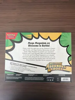 Pokemon TCG Ascended Heros Mega Meganium EX Box Factory Sealed In Hand Ship FAST - Image 2