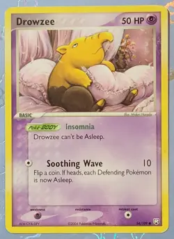Drowzee 54/109 Team Rocket Returns Pokemon Card VLP - Image 1