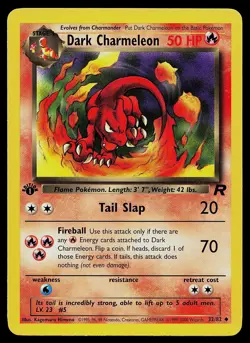 Pokemon Card - Dark Charmeleon Team Rocket 32/82 1st Edition Uncommon - Image 1