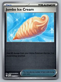 Pokemon TCG ME02: Phantasmal Flames Jumbo Ice Cream 091/094 Reverse Holo - Image 1