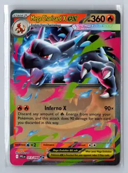 Mega Charizard X ex 013/094 Double Rare Phantasmal Flames Pokemon Holo Near Mint - Image 1