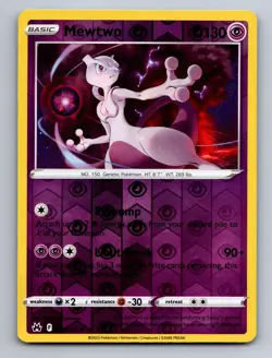 Mewtwo 059/159 Rare Crown Zenith Pokemon Near Mint Reverse Holo - Image 1