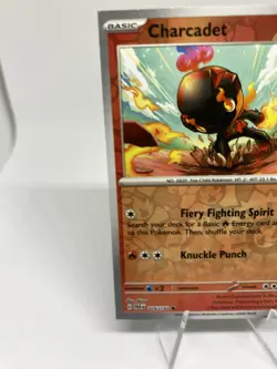 Pokemon Charcadet Paradox Rift 026/182 Miscut Error Reverse Holo 2-Square Edge - Image 2