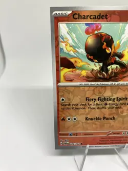 Pokemon Charcadet Paradox Rift 026/182 Miscut Error Reverse Holo 2-Square Edge - Image 3