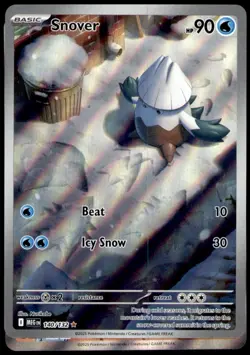 Snover 140/132 Illustration Rare Mega Evolution Pokemon Near Mint - Image 1