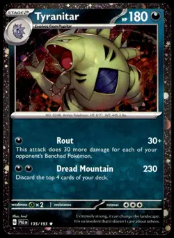 Tyranitar (Cosmos Holo) 135/193 Holo Miscellaneous Cards & Products Pokemon NM - Image 1