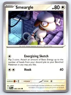 Smeargle 080/094 Common Phantasmal Flames Pokemon Near Mint - Image 1