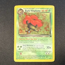 Dark Vileplume 13/82 Team Rocket 1999 Holo Rare English Unlimited Pokemon Card - Image 1