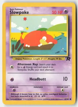 Pokemon - Slowpoke #67/82 - Team Rocket Unlimited - Image 1
