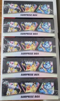 Pokemon Scarlet & Violet Prismatic Evolutions Sealed Surprise Box Lot Of (5) NEW - Image 5