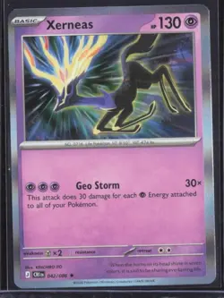 Pokemon TCG Xerneas Rare Holo #42/86 Chaos Rising - Image 1