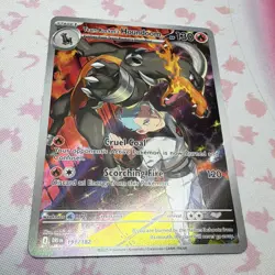 Pokemon Team Rocket's Houndoom 191/182 SV10 Destined Rivals IR Holo EN - Image 1