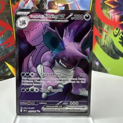 Team Rocket's Nidoking ex 216 Destined Rivals - Holo Pokemon NM/M (Ultra Rare) - Image 1