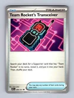 Team Rocket's Transceiver 209/217 Uncommon Ascended Heroes Pokemon Near Mint - Image 1