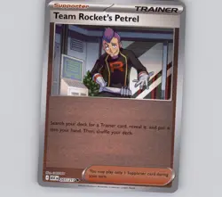 Team Rocket's Petrel 207/217 Reverse Holo UC Ascended Heroes NM Pokemon - Image 1