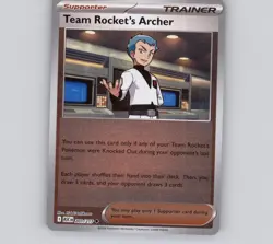 Team Rocket's Archer 201/217 Reverse Holo UC Ascended Heroes NM Pokemon - Image 1