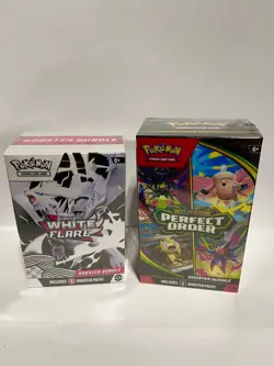 Pokemon Booster Bundles ‘Lot of 2’ White Flare Perfect Order Sealed - Image 1