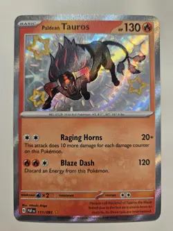 PALDEAN TAUROS - HOLO - PALDEAN FATES - 111/091 - NEAR MINT - POKEMON TCG 🇨🇦 - Image 1