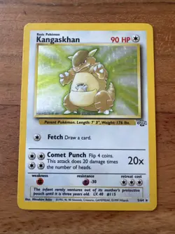 Pokemon TCG: Kangaskhan 5/64, Jungle Set, Rare Holo, Unlimited, MP - Image 1