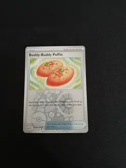 Buddy-Buddy Poffin 144/162 SV05: Temporal Forces Reverse Holo Pokemon NM - Image 1