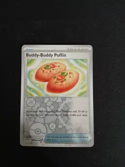 Buddy-Buddy Poffin 144/162 SV05: Temporal Forces Reverse Holo Pokemon NM - Image 4