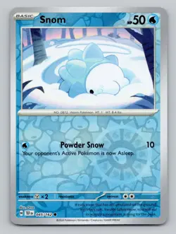 Snom 045/162 Common Temporal Forces Pokemon Reverse Holo Near Mint - Image 1