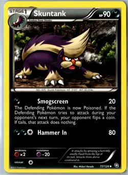 Pokemon Card - Skuntank Dragons Exalted 77/124 Uncommon - Mid Era - Image 1