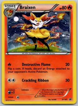 Pokemon XY Promo Braixen XY161 Holo Promo NM - Image 1