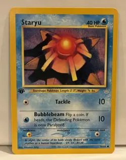 Pokemon TCG 1st Edition STARYU 56/64 ● NEO REVELATION NM - Image 1