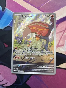 Heatmor 104/086 Sv: White Flare Holo NM Pokemon TCG - Image 1